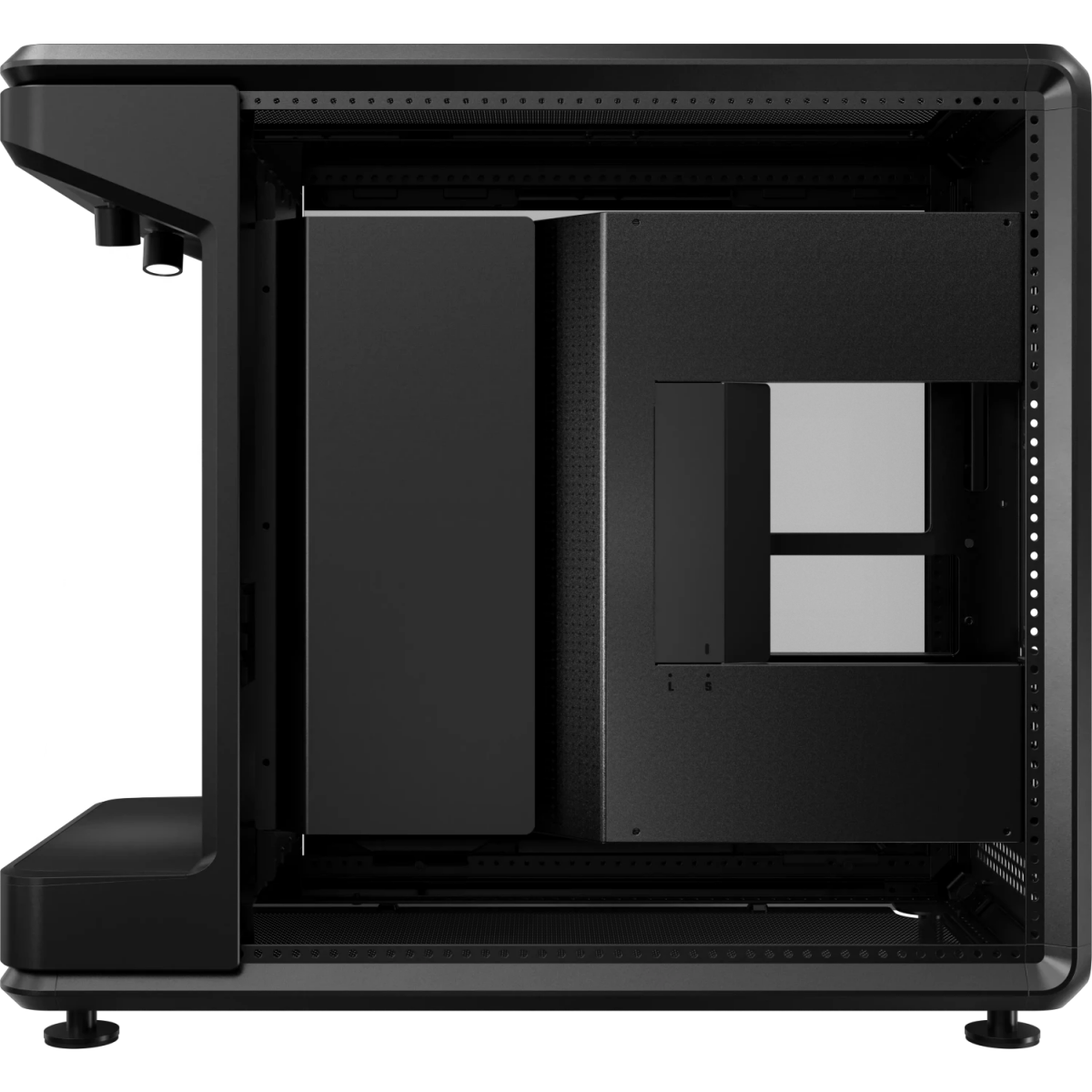 Datoru korpuss CoolerMaster MasterFrame 360 ​​Stage LCD Midi Tower Black (MF360-KHNN-S02) - foto 7