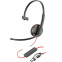 Garnitūra HP Poly Headset Blackwire C3210 Black (8X214AA)