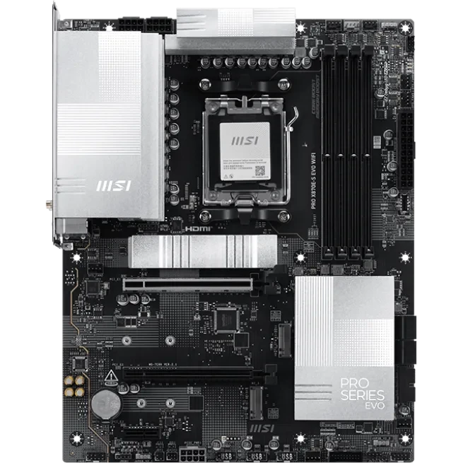 Pamatplate MSI X870E PRO X870E-S Evo WIFI Black (7E86-003R)