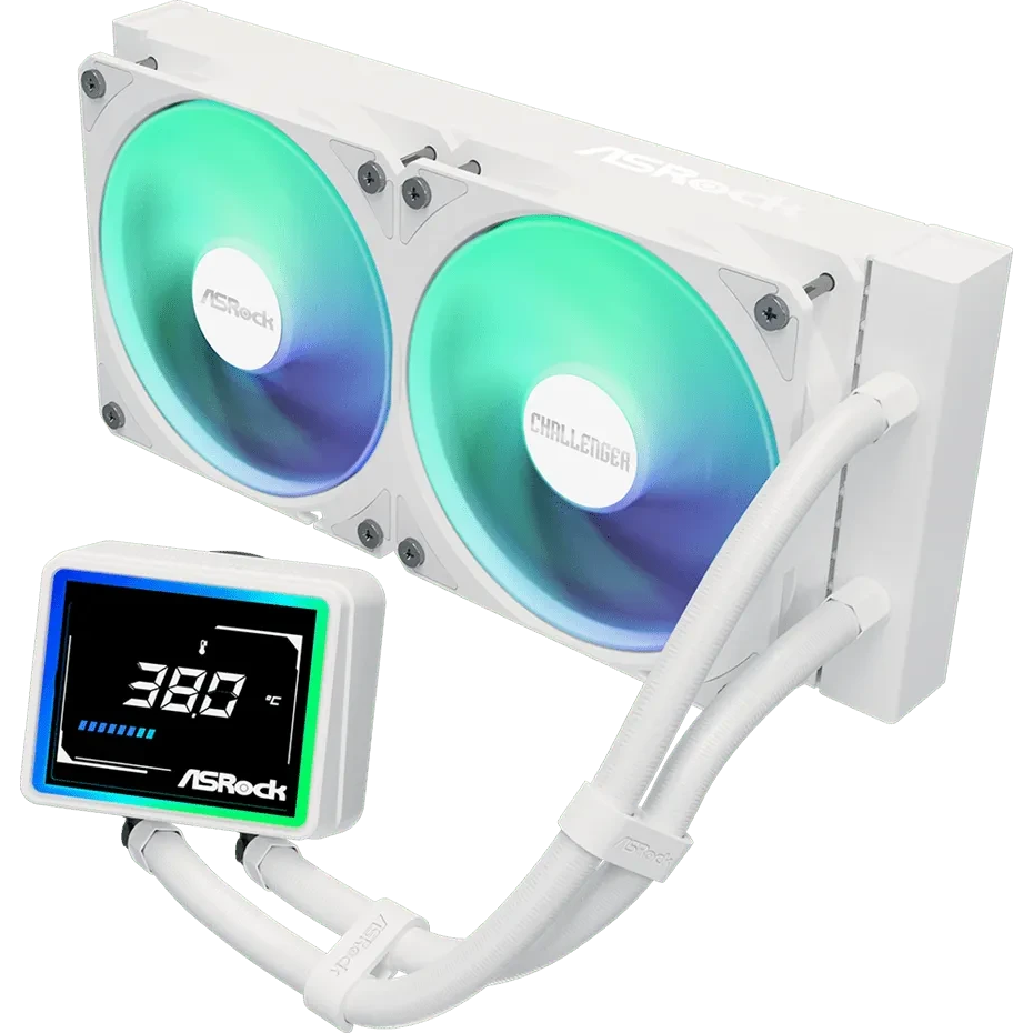 Procesoru dzesētājs ASRock Challenger 240 Digital White (90-ACLA24-WAAGA6) - foto 7