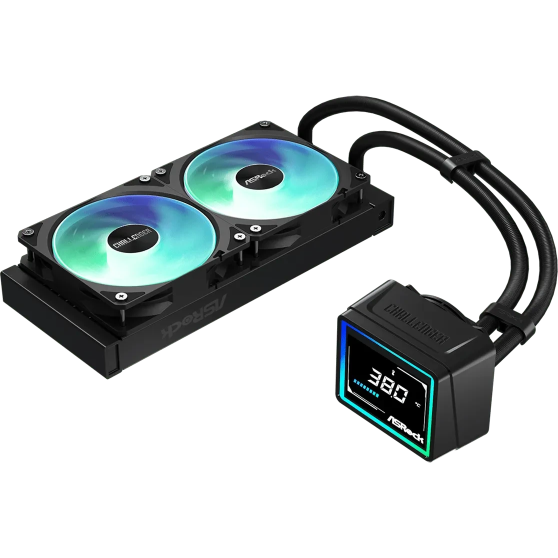 Procesoru dzesētājs ASRock Challenger 240 Digital Black (90-ACLA24-BAAGA6) - foto 5