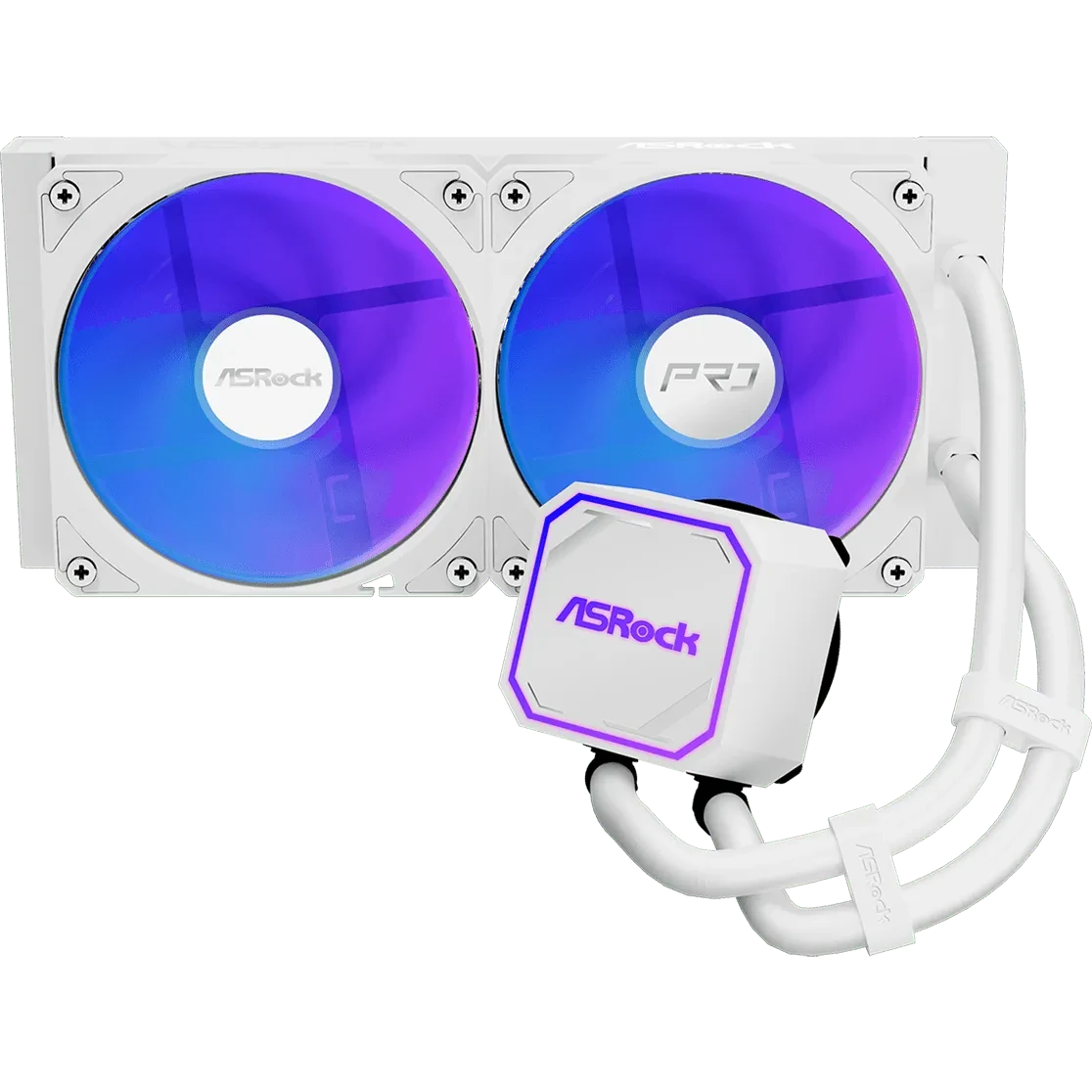 Procesoru dzesētājs ASRock Pro 240 ARGB White (90-APRA24-WAAGA6)