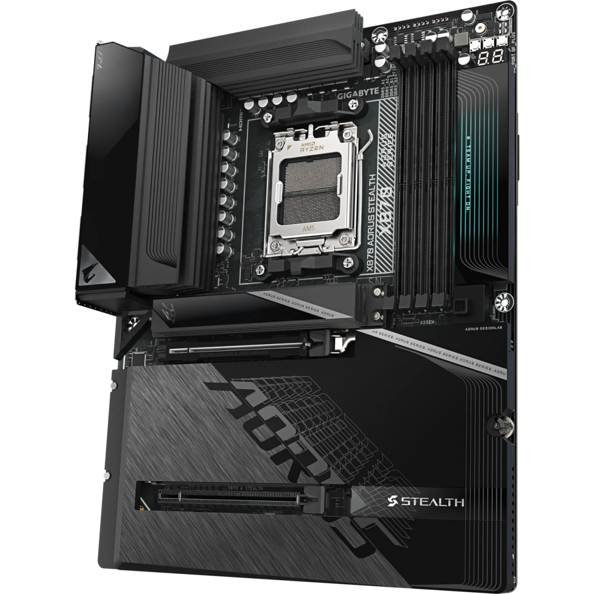 Pamatplate GIGABYTE X870 AORUS Stealth Black (X870 A STEALTH) - foto 3