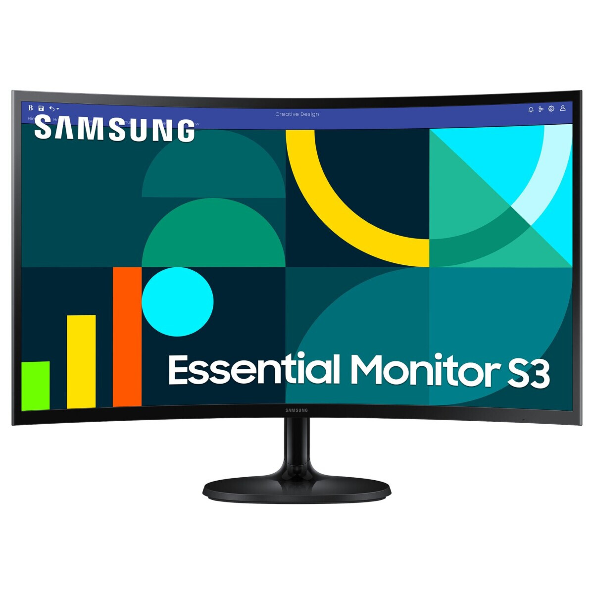 Monitors Samsung Essential Monitor S3 S36GD 27'' Black (LS27D364GAUXEN)