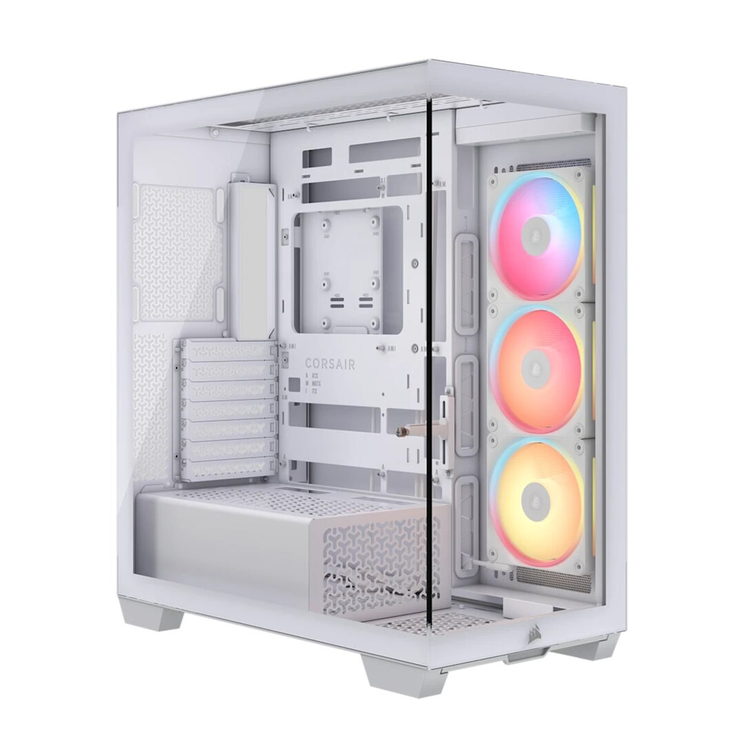 Datoru korpuss Corsair Midi Tower 3500X LXR LINK TG White (CC-9011325-WW)
