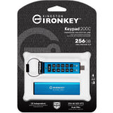 USB zibatmiņa Kingston IronKey Keypad 200C 256GB Blue (IKKP200C/256GB)