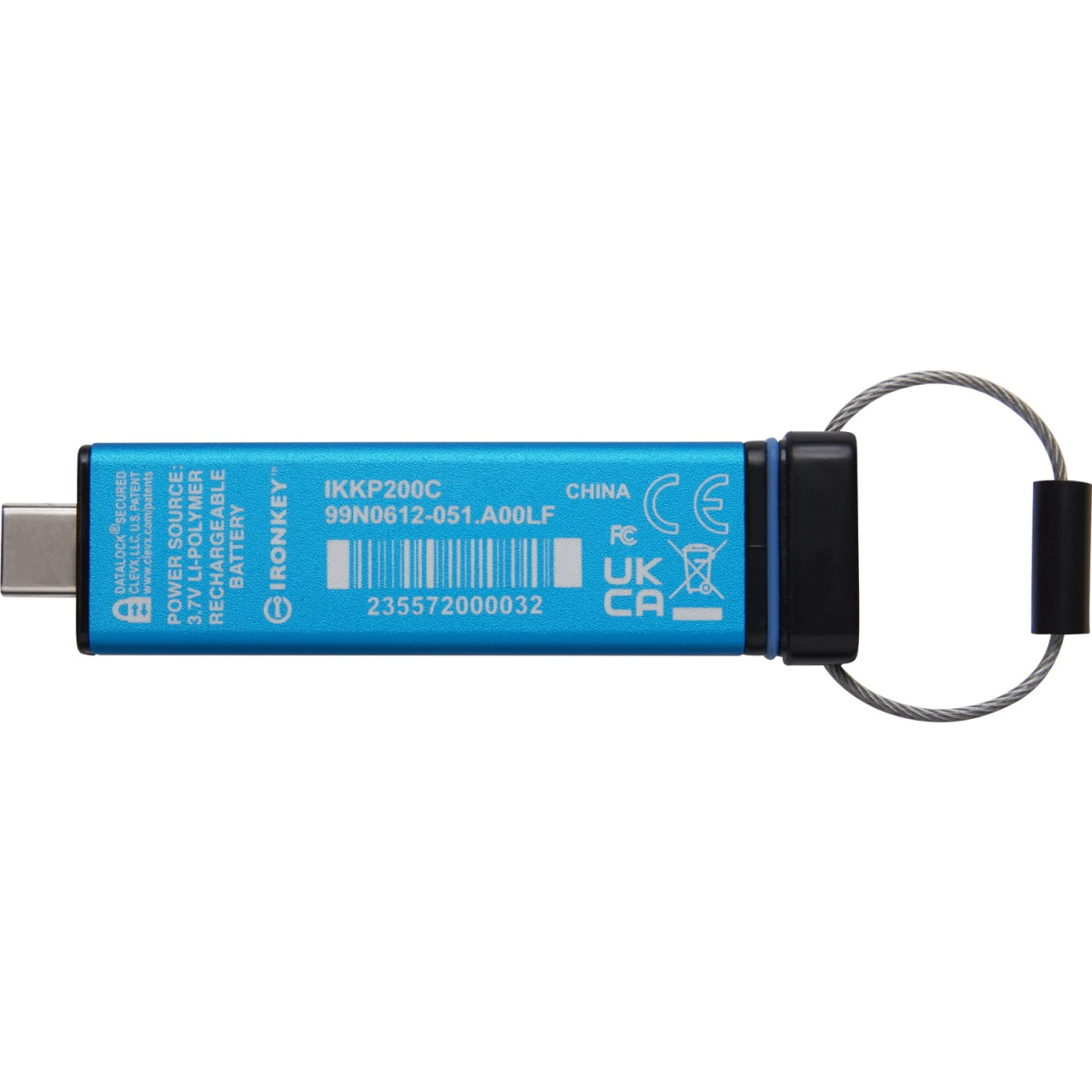 USB zibatmiņa Kingston IronKey Keypad 200C 256GB Blue (IKKP200C/256GB) - foto 5