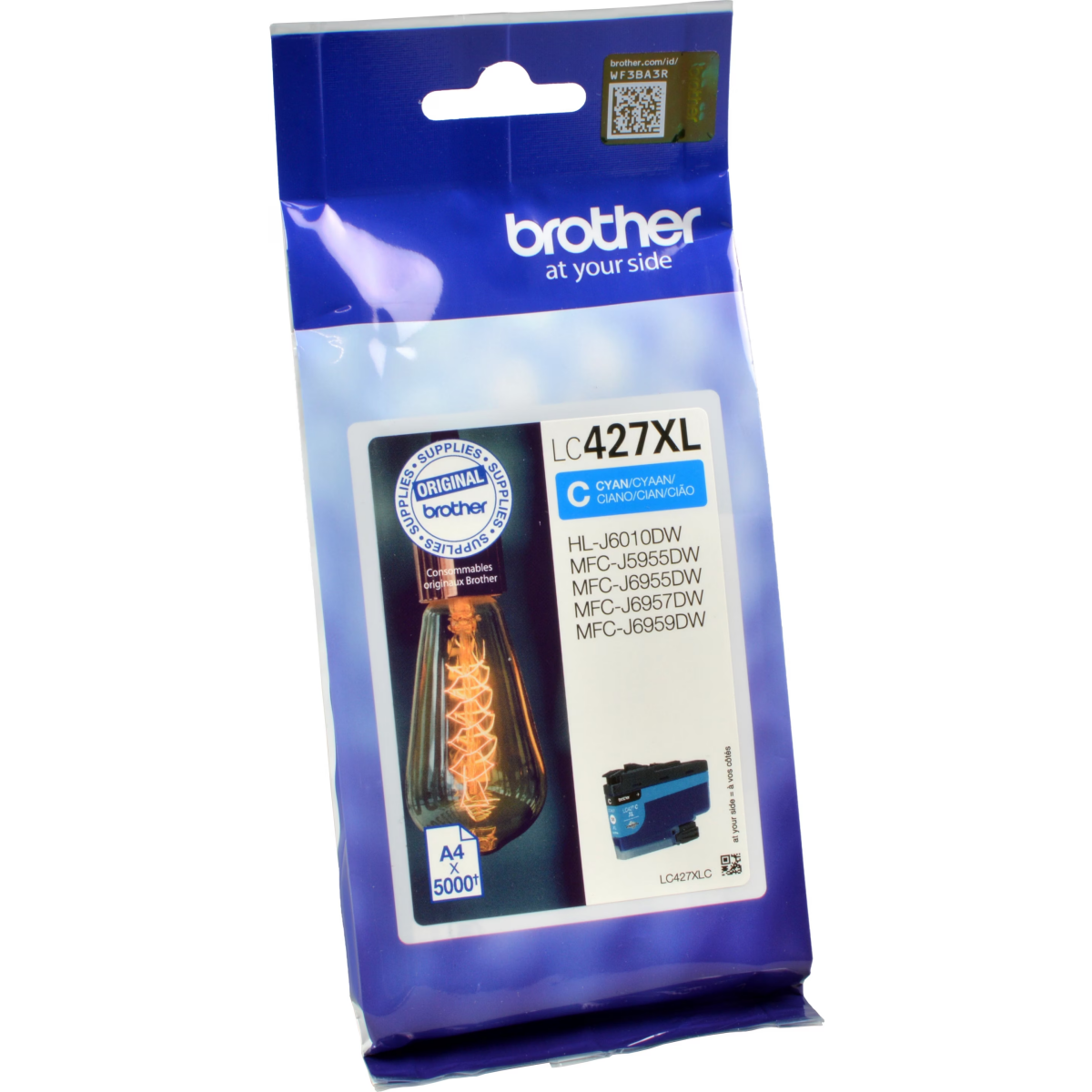 Kārtridži, kasetnes, toneri Brother ink LC427XLC cyan - foto 2
