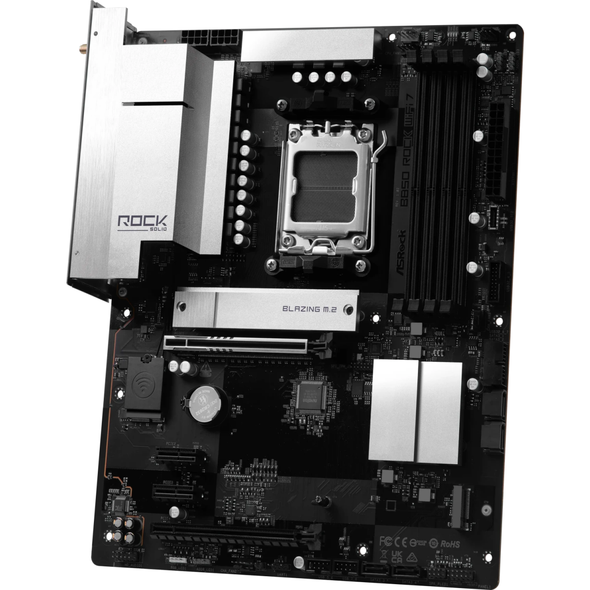 Pamatplate ASRock B850 Rock WiFi7 Black (90-MXBU20-A0UAYZ) - foto 2