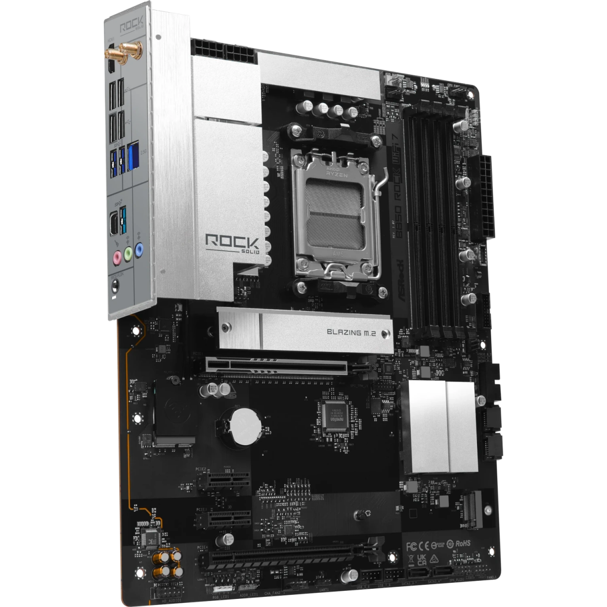 Pamatplate ASRock B850 Rock WiFi7 Black (90-MXBU20-A0UAYZ) - foto 3