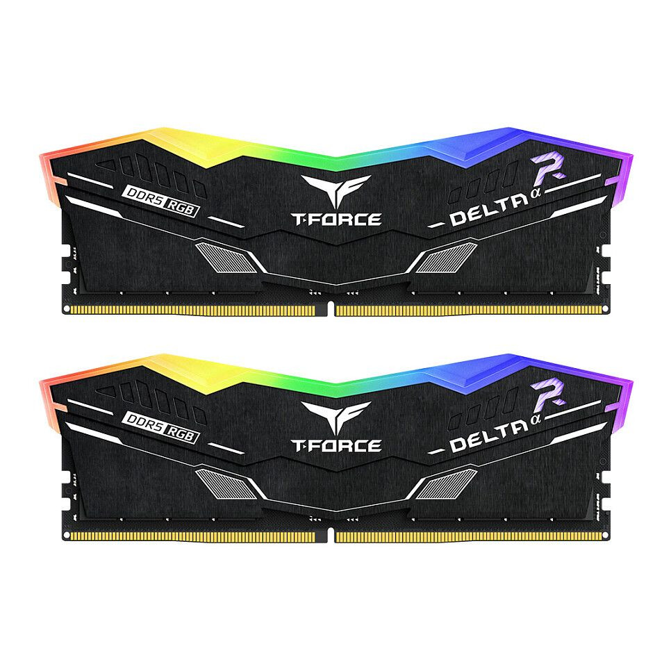 Operatīvā atmiņa TeamGroup T-Force DELTAα RGB 32GB 6000 MHz DDR5 CL30 Kit of 2x16GB black (FF7D532G6000HC30DC01)