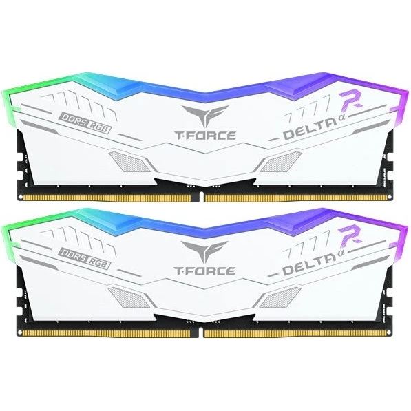 Operatīvā atmiņa TeamGroup T-Force DELTAα RGB 32GB 6000 MHz DDR5 CL30 Kit of 2x16GB white (FF8D532G6000HC30DC01)