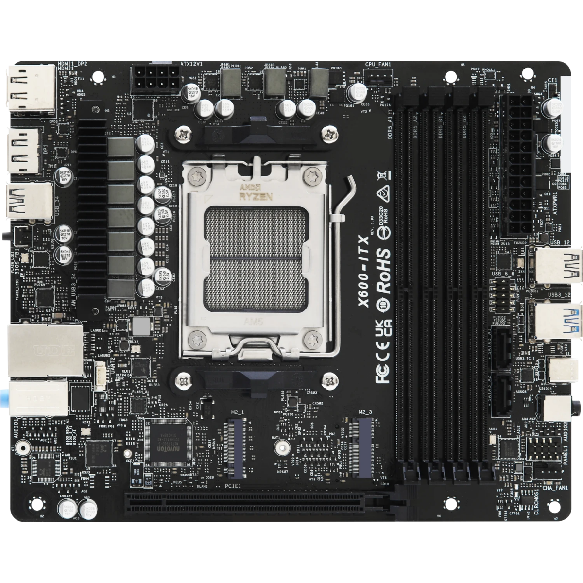 Nettop dators ASRock DeskMeet X600 Black (90BXG4P01-A10GA0W) - foto 5