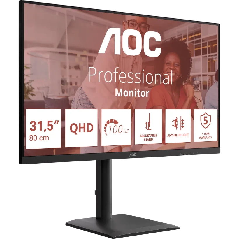 Monitors AOC Q32E4U 31.5" Black (Q32E4U) - foto 11