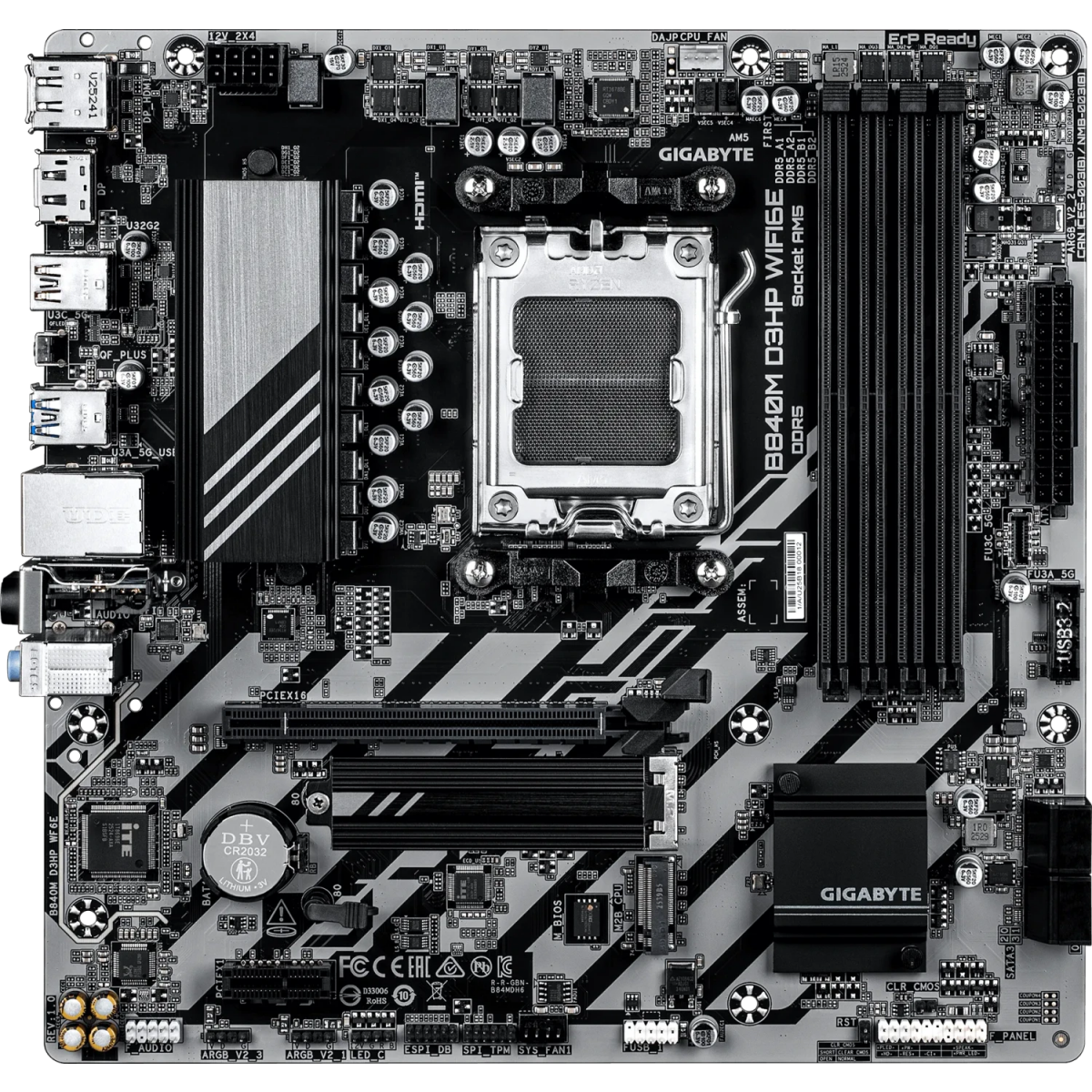 Pamatplate GIGABYTE B840 B840M D3HP WIFI6E Grey (B840M D3HP WF6E) - foto 4