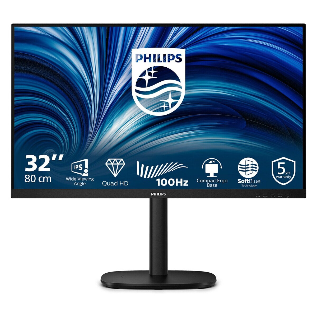 Monitors Philips 3000 Series 32B2N3500 31.5" Black (32B2N3500/00)