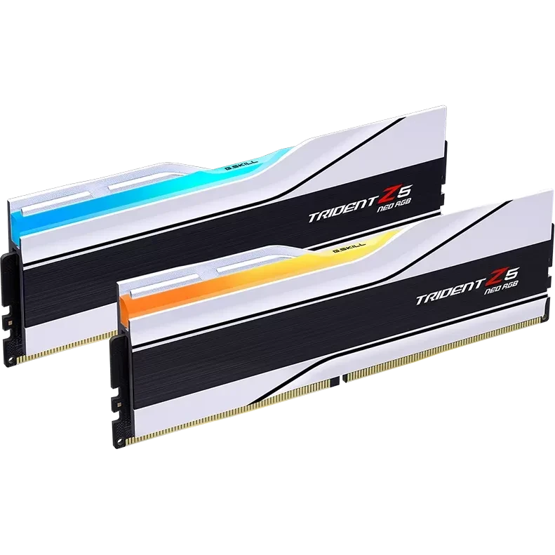 Operatīvā atmiņa G.Skill Trident Z5 NEO RGB 32GB 6000 MHz DDR5 CL26 Kit of 2x16GB White (F5-6000J2636H16GX2-TZ5NRW) - foto 6