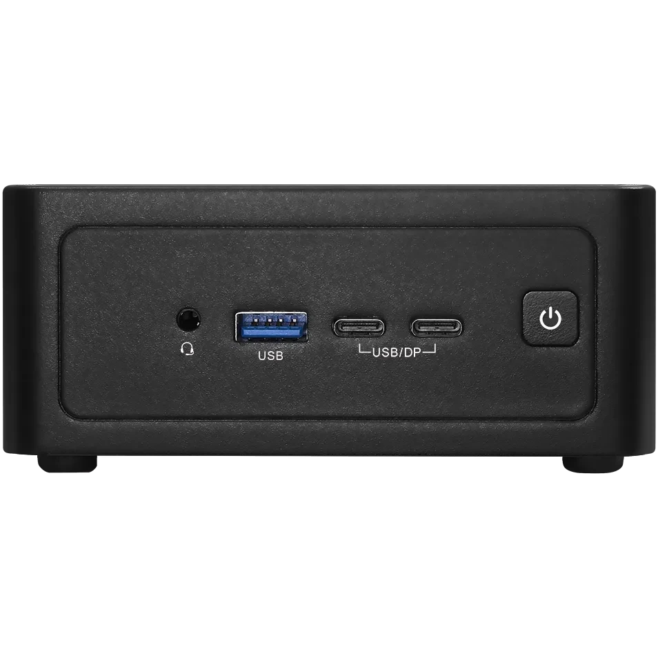 Nettop dators ASRock Industrial NUC BOX-155H/EU/AI Core Ultra 7 155H Arc Graphics Black (90PXGC90-P0EAY101)