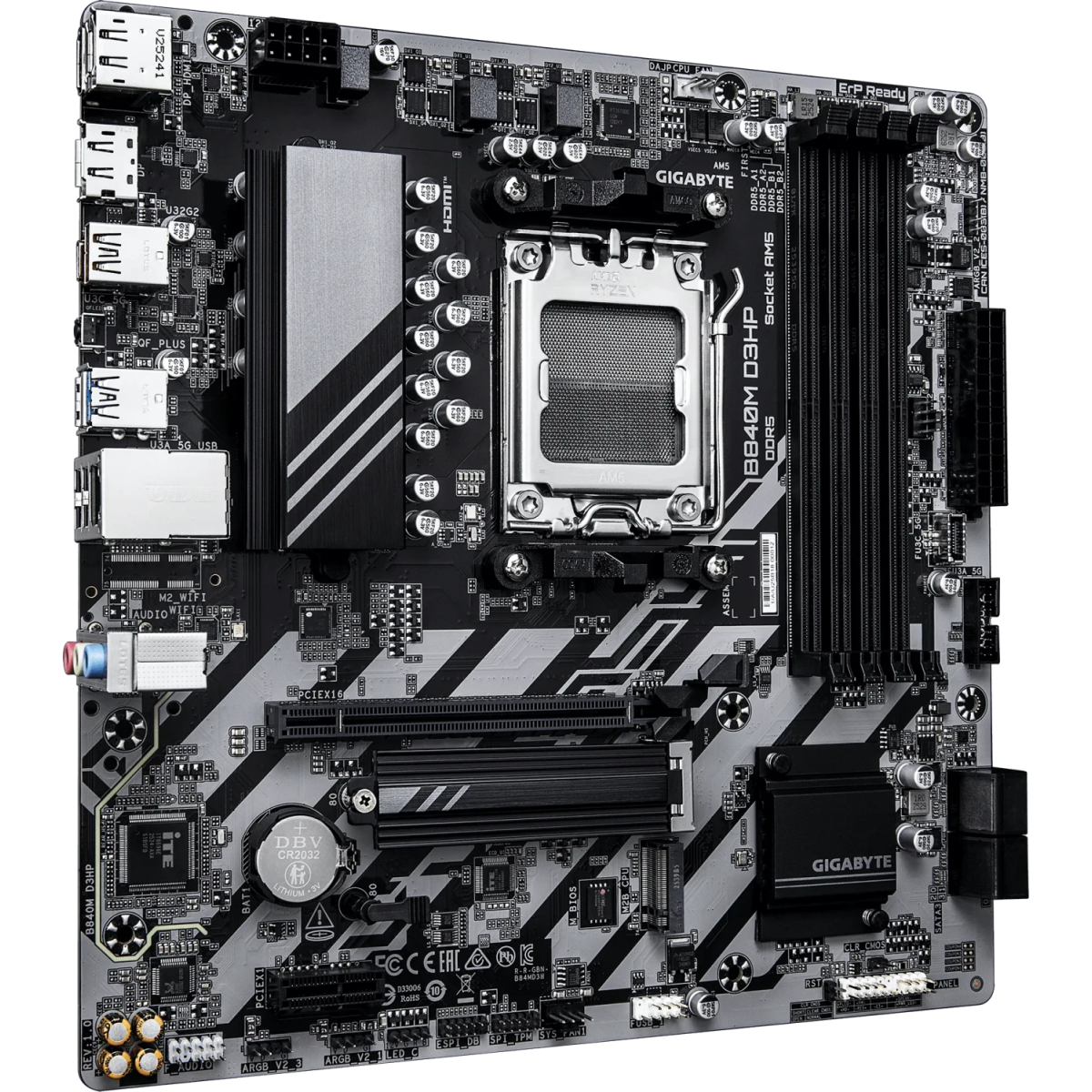 Pamatplate GIGABYTE B840 B840M D3HP Grey - foto 2