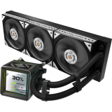 Procesoru dzesētājs ASRock Steel Legend 360 Dark Black (90-ASLA36-BAAGA5)