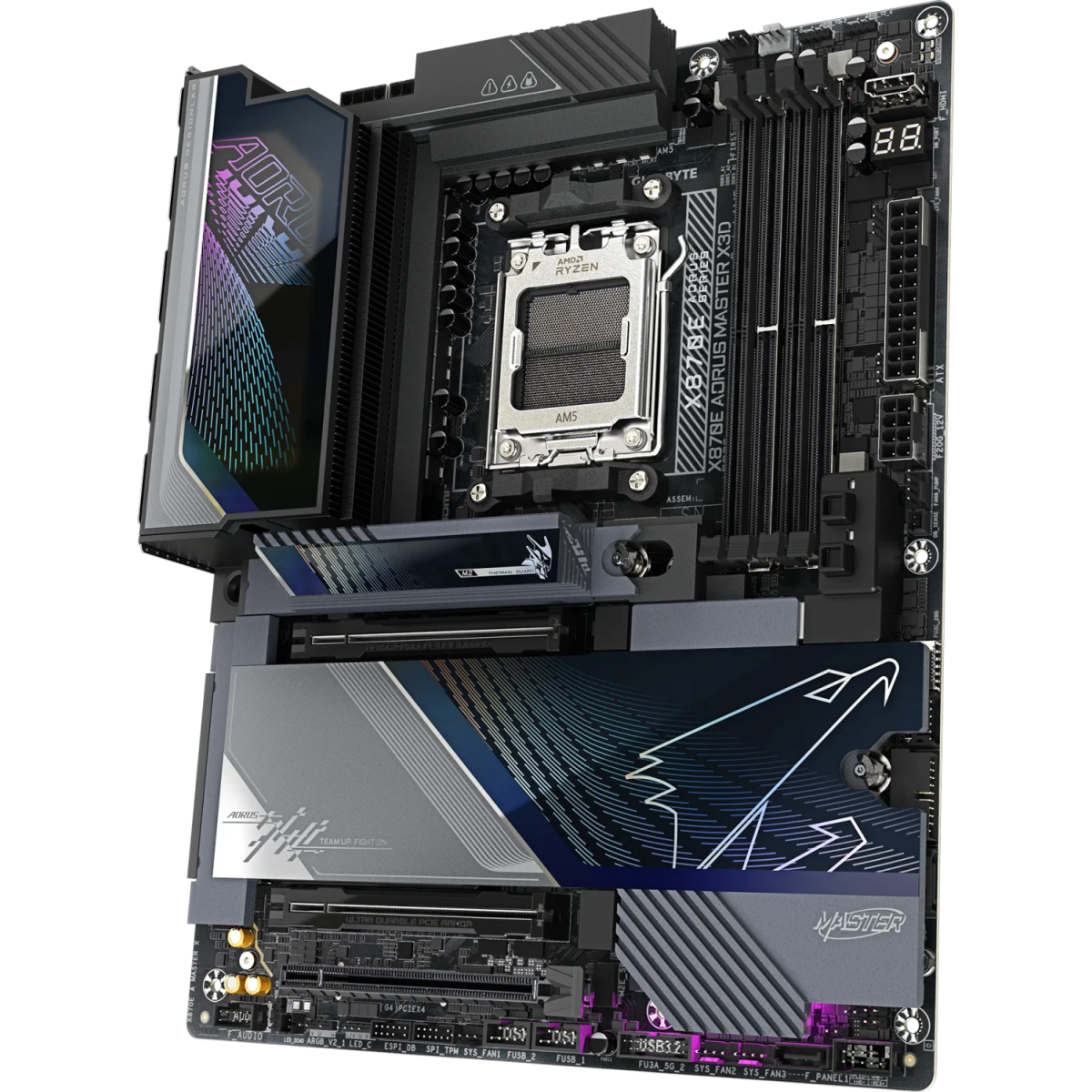 Pamatplate GIGABYTE X870E AORUS Master X3D Black (X870E A MASTER X) - foto 4