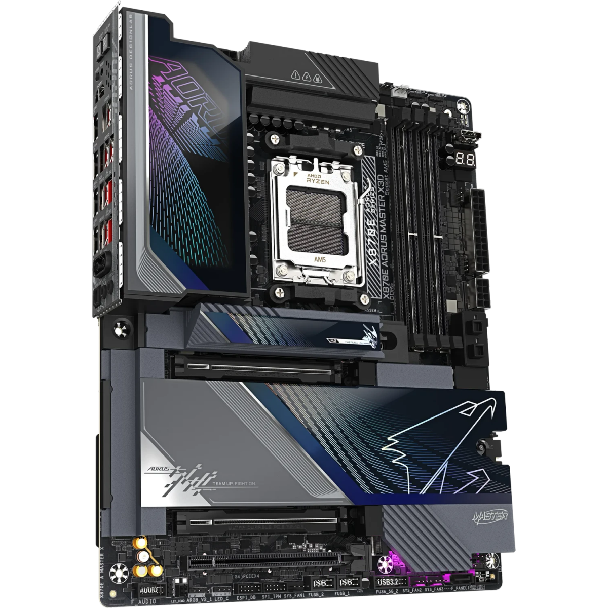 Pamatplate GIGABYTE X870E AORUS Master X3D Black (X870E A MASTER X) - foto 5