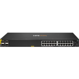 Slēdzis (komutators) HPE Aruba Networking CX 6000 24p 10M/100M/1G Class4 PoE 4p SFP 1G 370W Black (R8N87B/ABB)