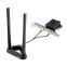Wi-Fi, Bluetooth adapteris ASUS PCE BE92BT Wi-Fi 7 Bluetooth Black (90IG09G0-MO0B00)