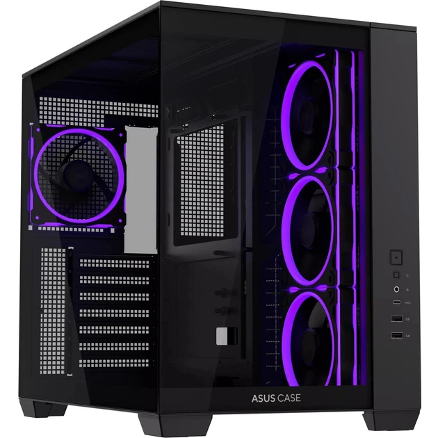 Gehause ASUS A32 PLUS TG ARGB BLACK (90DC00S0-B19000)