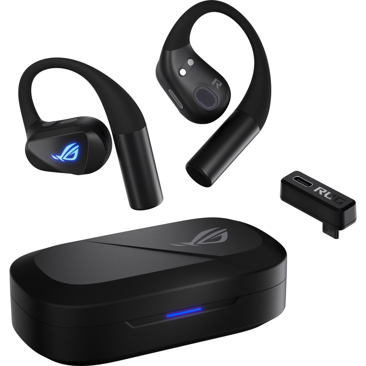 Austiņas ASUS ROG Cetra Open Wireless Gaming Black (90YH0450-BTUA00) - foto 4