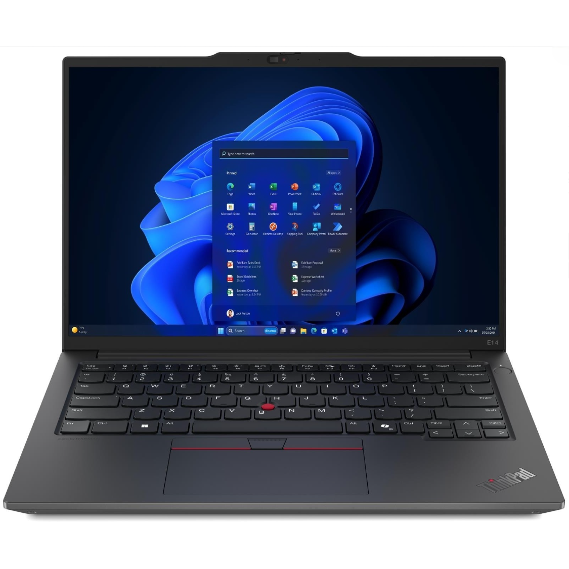Portatīvais dators Lenovo ThinkPad E14 G6 14" Core Ultra 5 135U 16GB 256GB Intel Graphics W11P Black (21M8SB2L00)