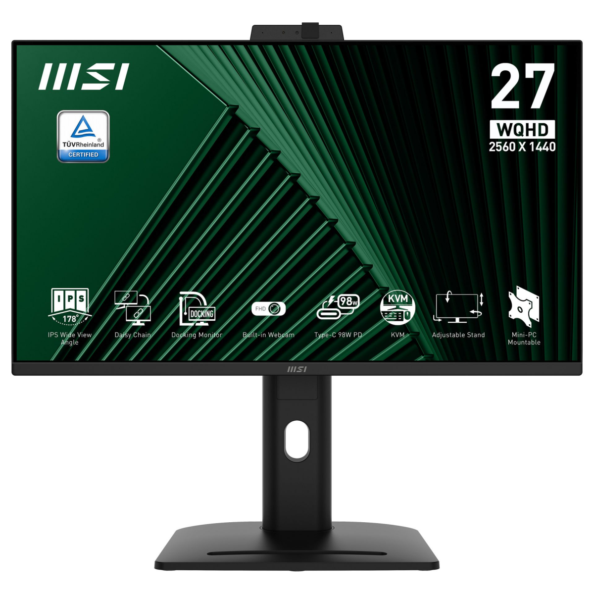 Monitors MSI PRO MP275QPDGDE 27" Black (9S6-3PC8CM-002)