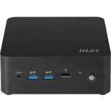 Nettop dators MSI Cubi NUC 1MG-007BDE Core 7 150U noRAM noSSD no HDD Iris Xe Graphics noOS Black (936-B0B111-007)