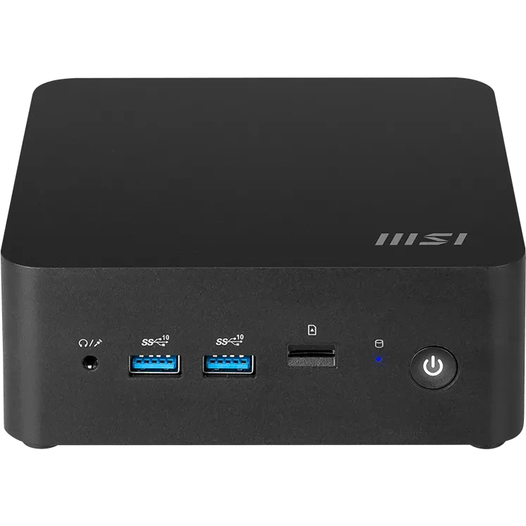 Nettop dators MSI Cubi NUC 1MG-007BDE Core 7 150U noRAM noSSD no HDD Iris Xe Graphics noOS Black (936-B0B111-007)