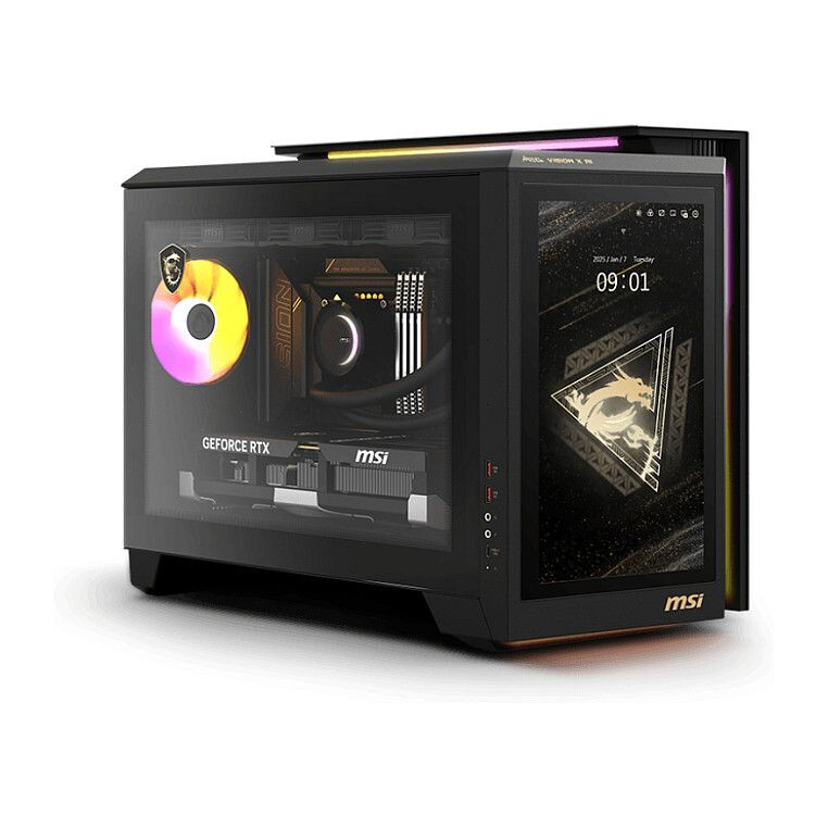 Personālais dators MSI MEG Vision X AI 2NVR7-236AT Ultra 7 265K 64GB 2TB RTX 5070 Ti 16GB W11H Black (00B92111-236) - foto 2