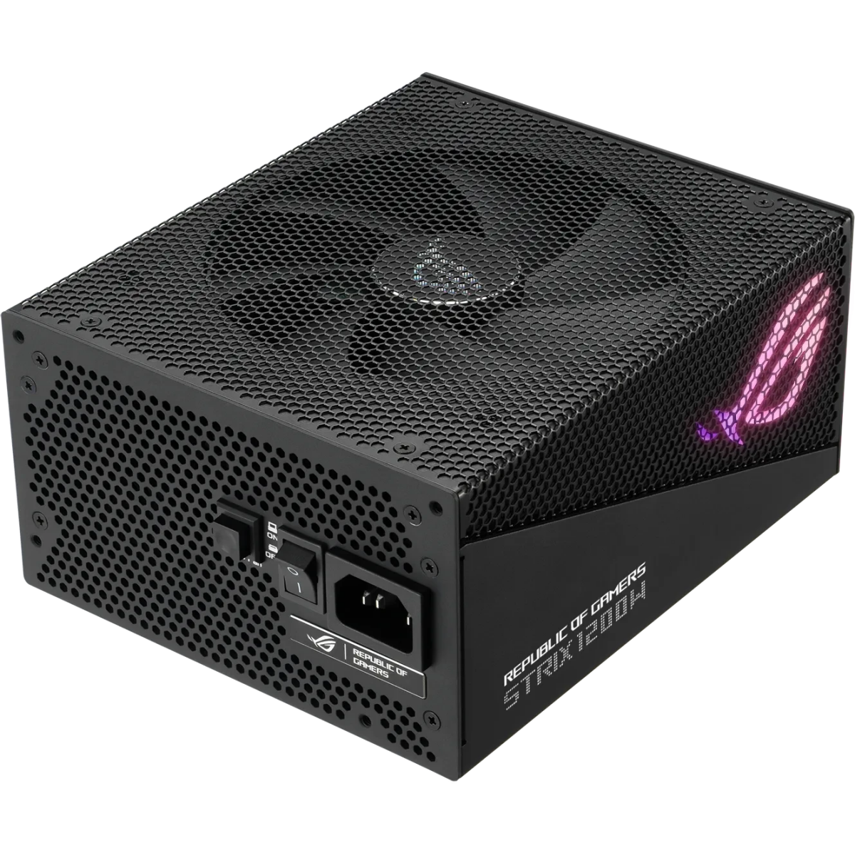 Barošanas bloks Asus ROG-STRIX-1200G Gold Aura Edition 1200W Black (90YE00P0-B0NA00) - foto 8