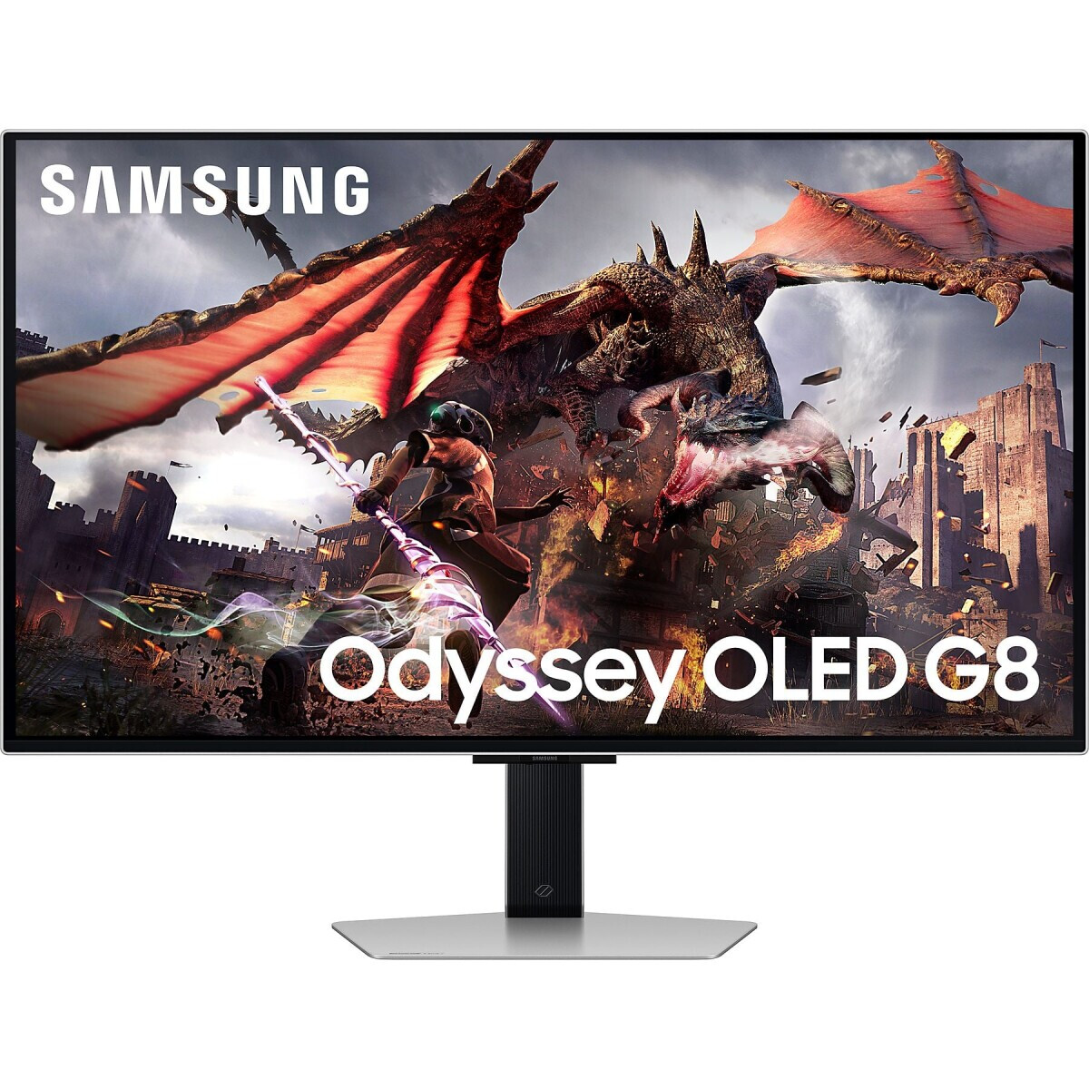 Der Monitor SAMSUNG ODYSSEY OLED G8 - G80SD 32'' White - LS32DG800SUXEN