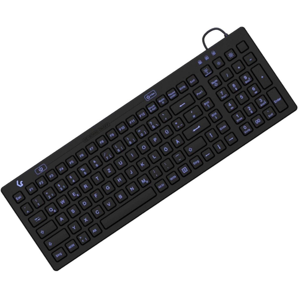 Tastatur Keysonic KSK-6031INEL Black (60886)