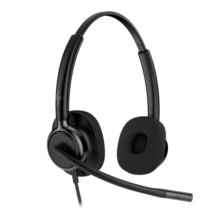 Austiņas Poly Mission 425 Stereo Black (C01B3A6AC3)