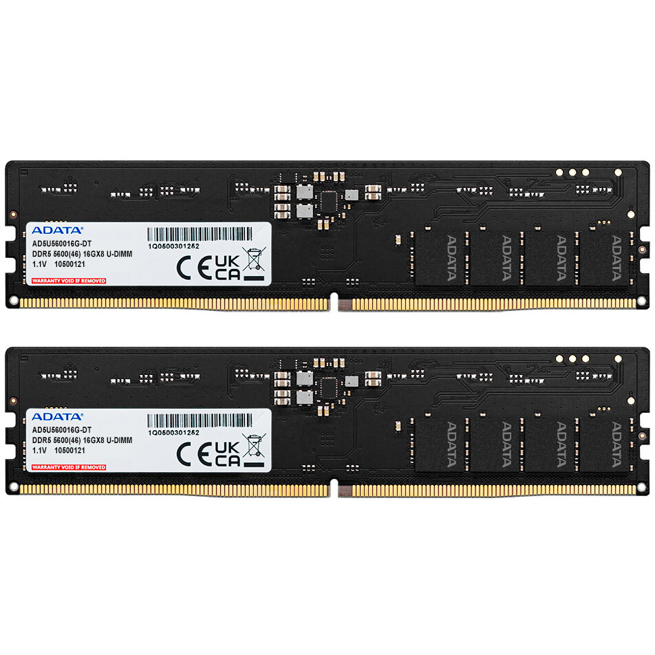 Arbeitsspeicher 32GB DDR5 5600MHz ADATA (AD5U560016G-DT) (2x16GB KIT)