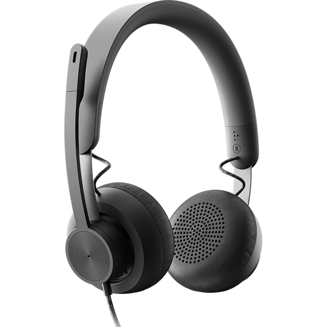 Headset Logitech Zone Wired Teams Graphite (981-000870) - Foto 2