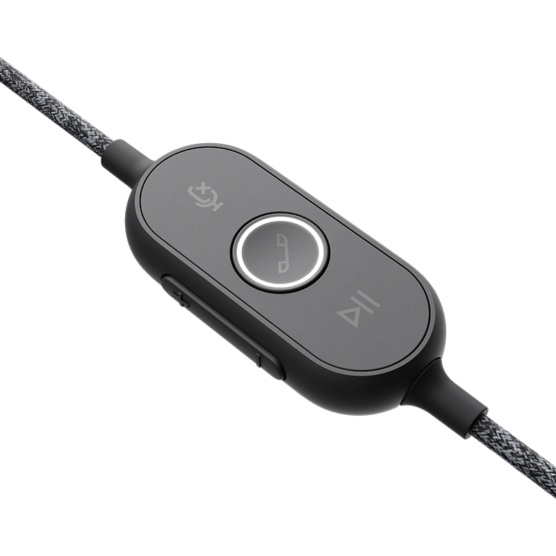 Headset Logitech Zone Wired Teams Graphite (981-000870) - Foto 4