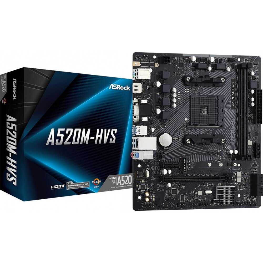 Mainboard ASRock A520M-HVS - Foto 4