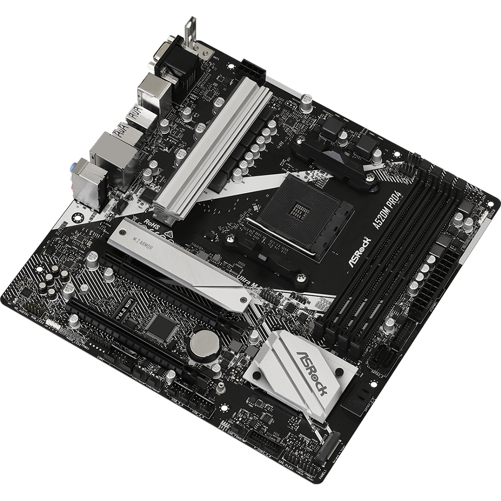 Mainboard ASRock A520M PRO4 - Foto 2