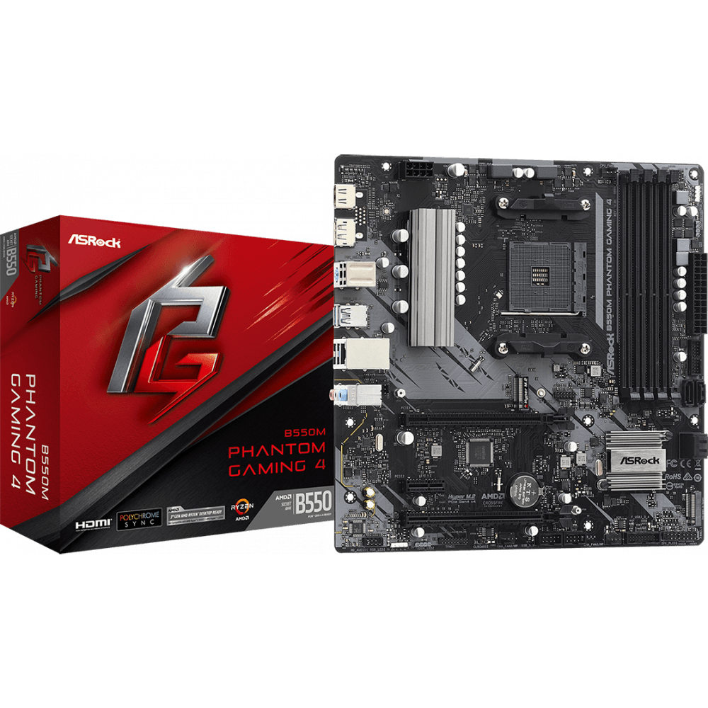 Mainboard ASRock B550M Phantom Gaming 4 - Foto 4