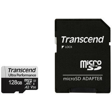 Speicherkarte 128GB MicroSD Transcend + SD adapter (TS128GUSD340S)