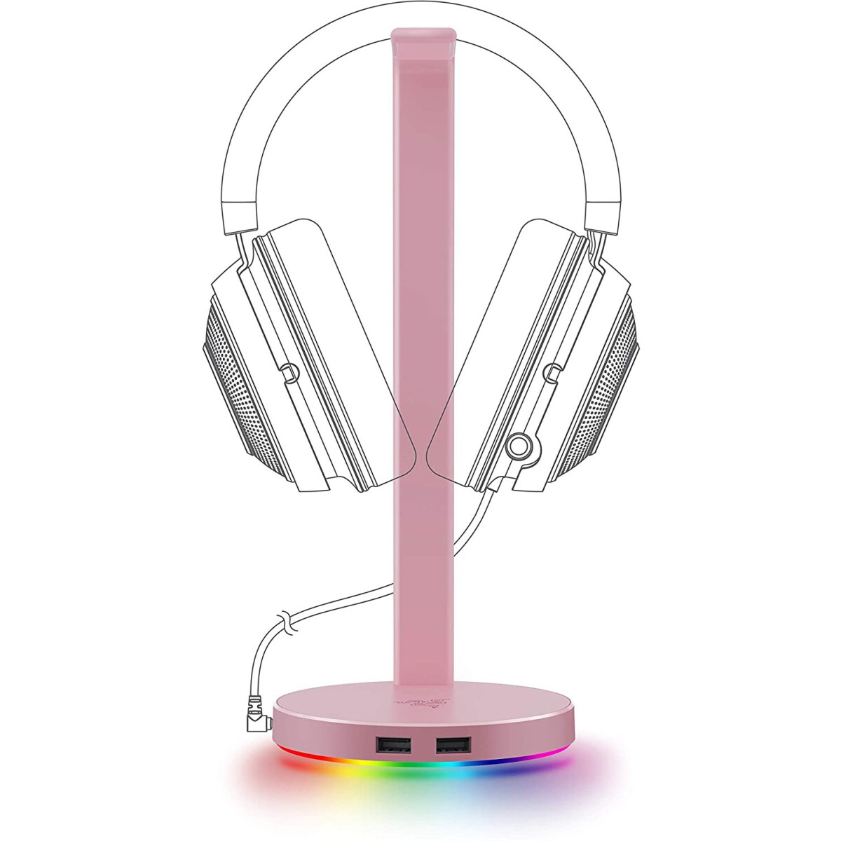 Kopfhörerständer Razer Base Station V2 Chroma Quartz - RC21-01510200-R3M1 - Foto 3