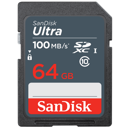 Speicherkarte 64GB SD SanDisk Ultra  (SDSDUNR-064G-GN3IN)