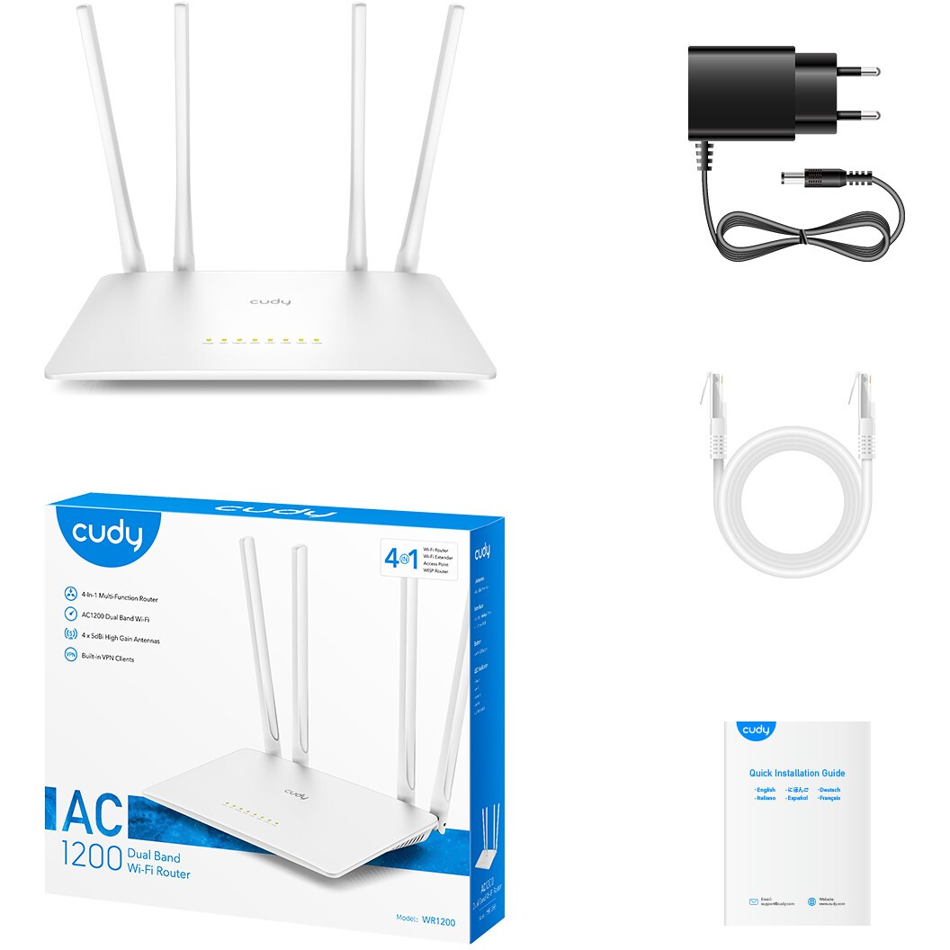 Wi-Fi Router Router Cudy WR1200 - Foto 4