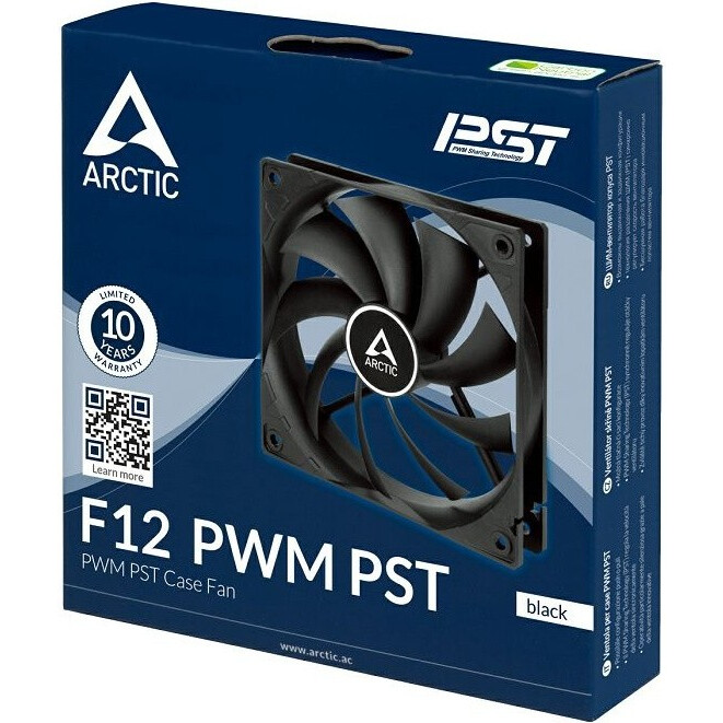Gehäuselüfter Arctic F12 PWM PST Black - ACFAN00200A - Foto 2